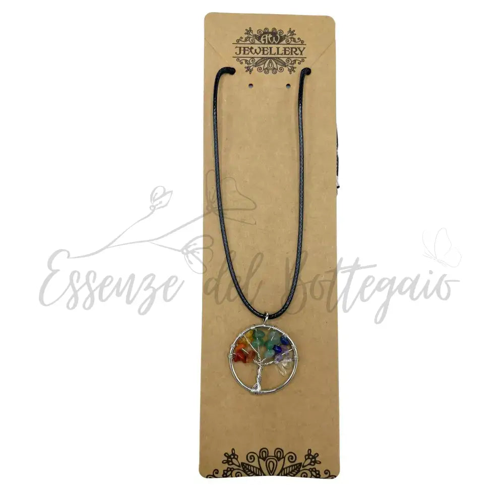 Pendente Albero della Vita - Chakra - Gemstone Pendants - Tree of Life