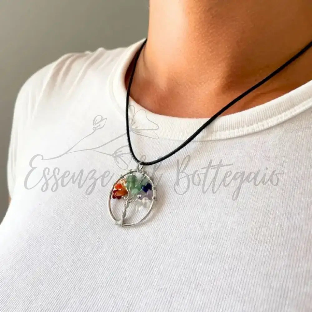 Pendente Albero della Vita - Chakra - Gemstone Pendants - Tree of Life