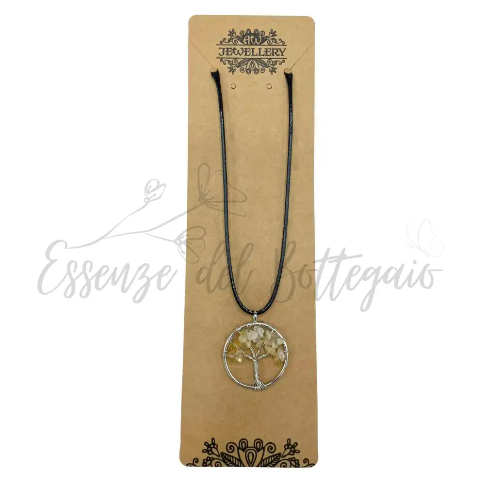 Pendente Albero della Vita - Corniola - Gemstone Pendants - Tree of Life