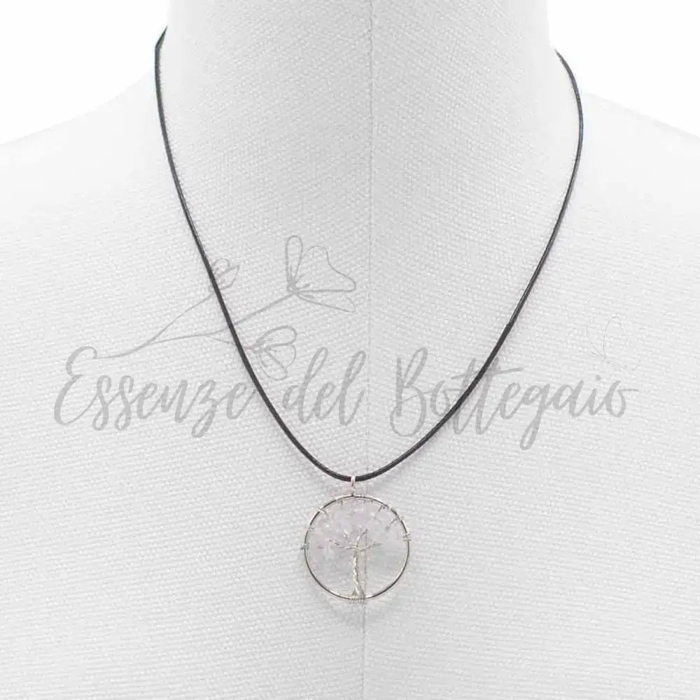 Pendente Albero della vita - Cristallo di Rocca - Gemstone Pendants - Tree of Life