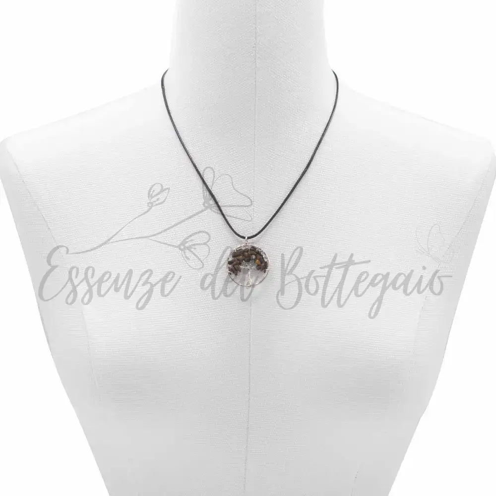 Pendente Albero della Vita - Occhio di Tigre - Gemstone Pendants - Tree of Life