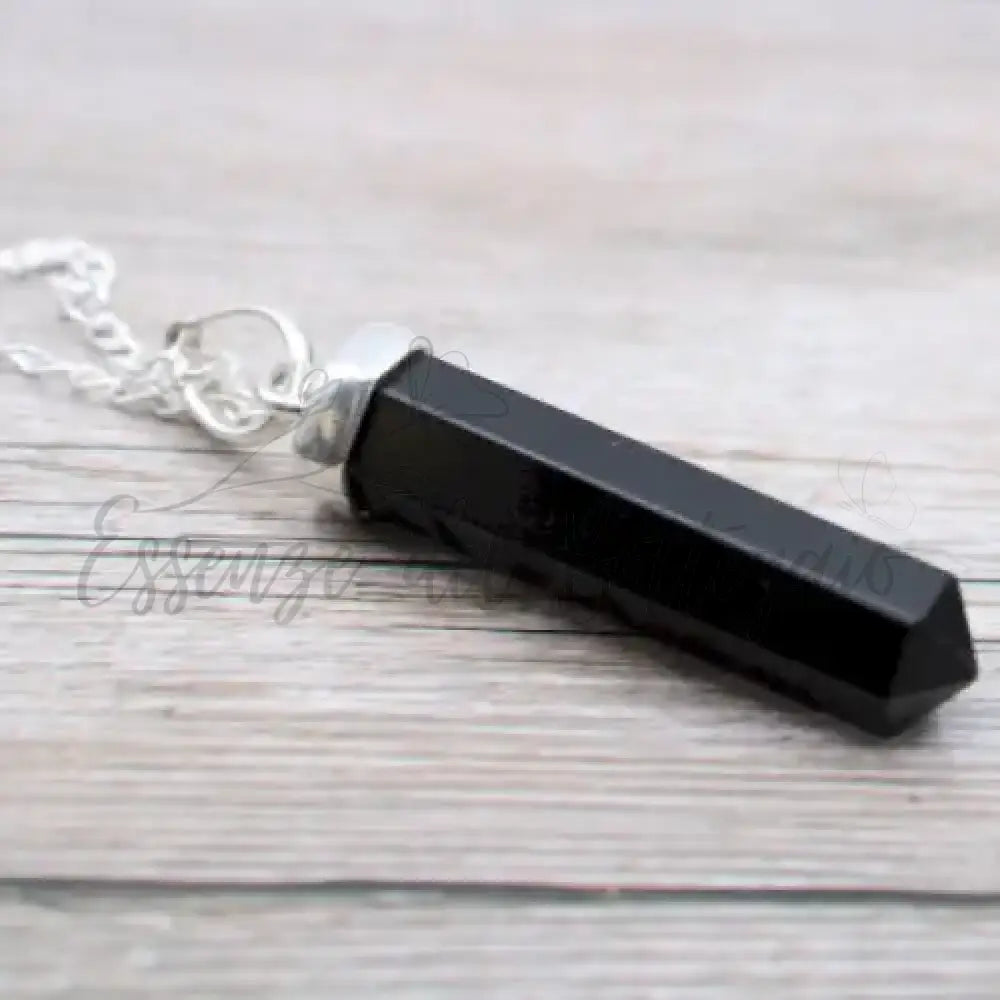 Pendente con Pietra Semipreziosa - Agata Nera - Indian Gemstone Pendant Jewellery