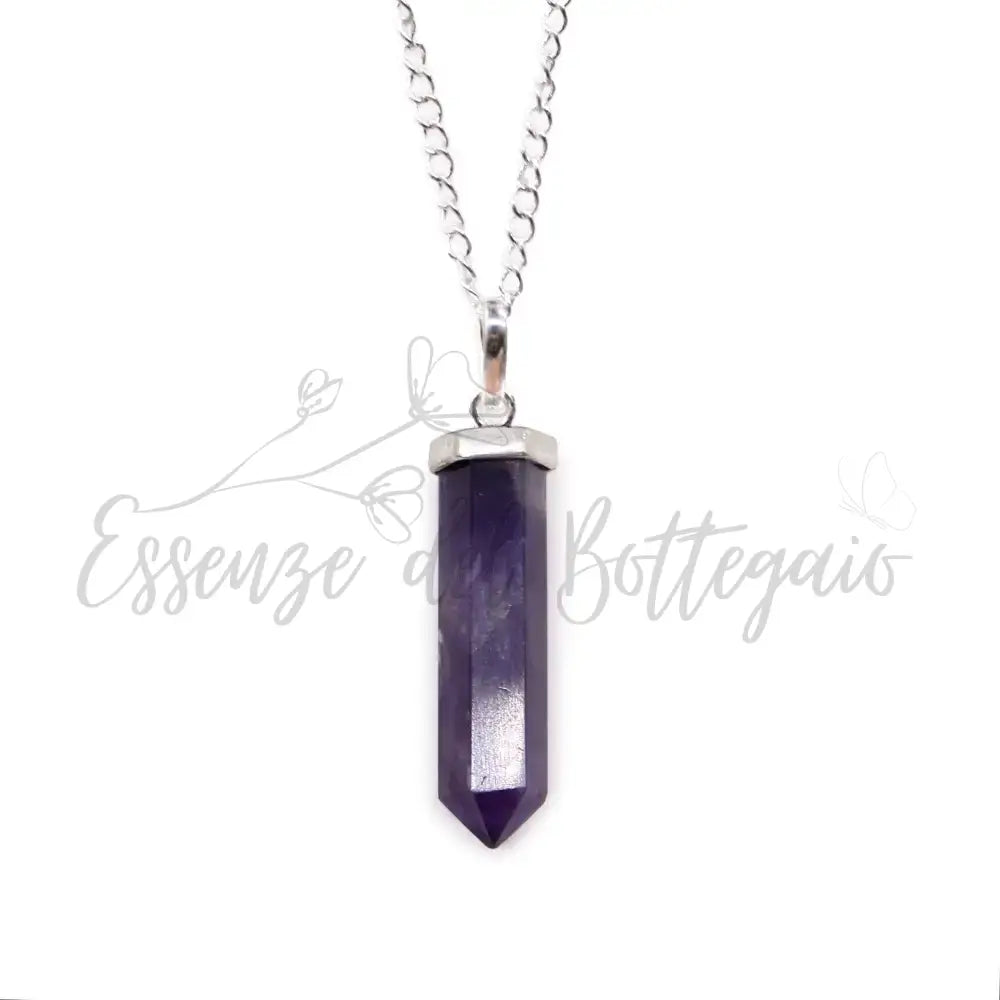 Pendente con Pietra Semipreziosa - Ametista - Indian Gemstone Pendant Jewellery