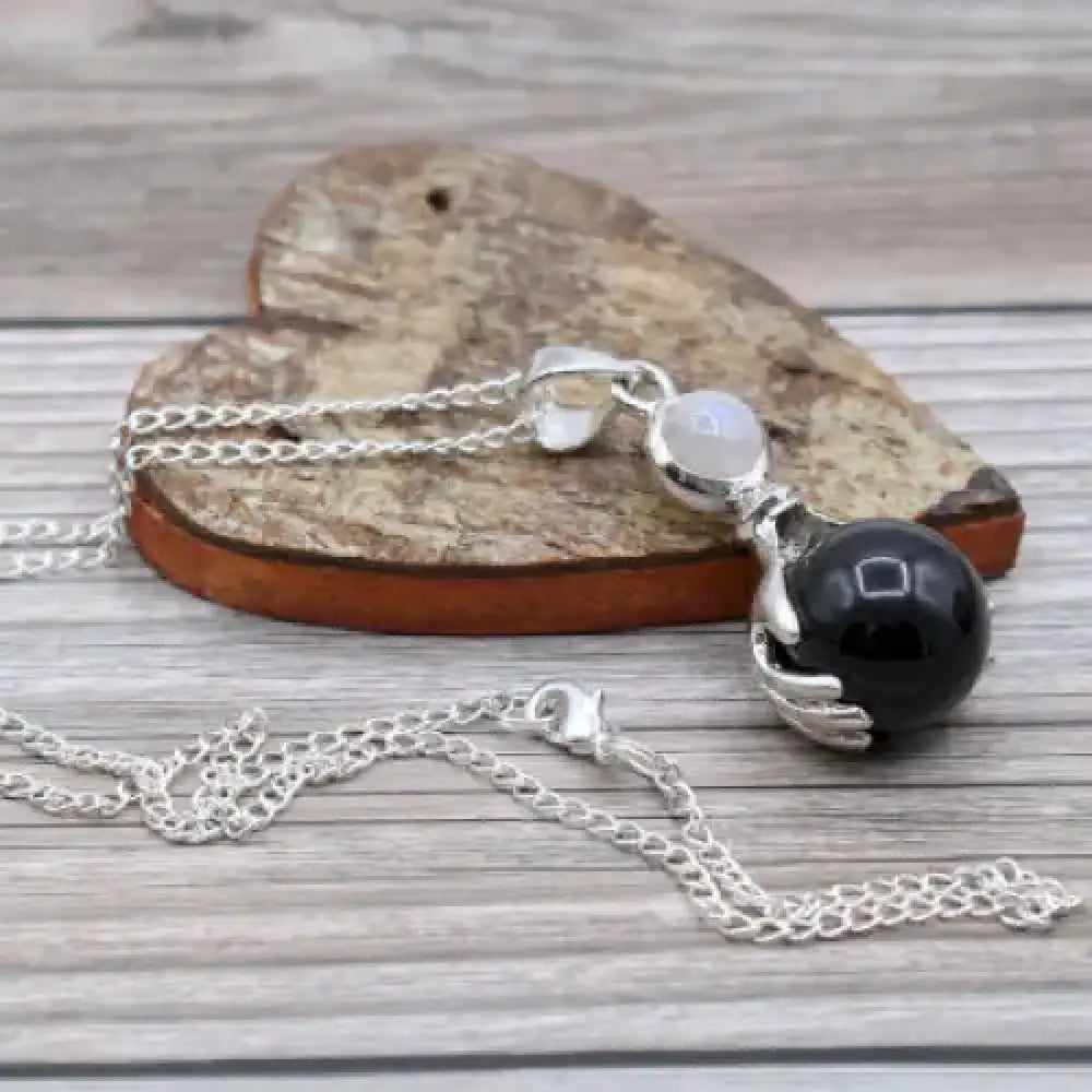 Pendente con Pietra Semipreziosa Mani Guaritrici - Agata - Indian Gemstone Pendant Jewellery