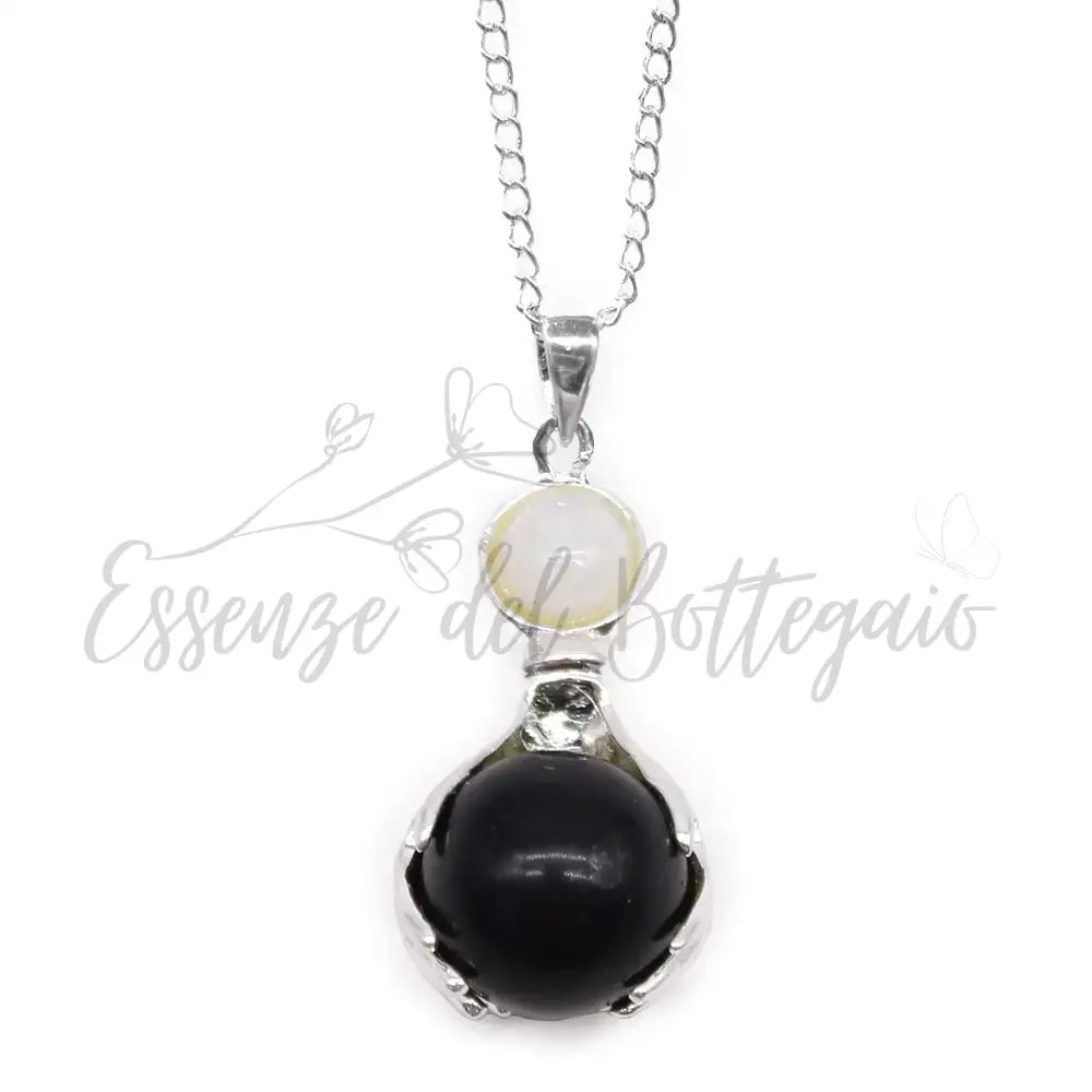 Pendente con Pietra Semipreziosa Mani Guaritrici - Agata - Indian Gemstone Pendant Jewellery