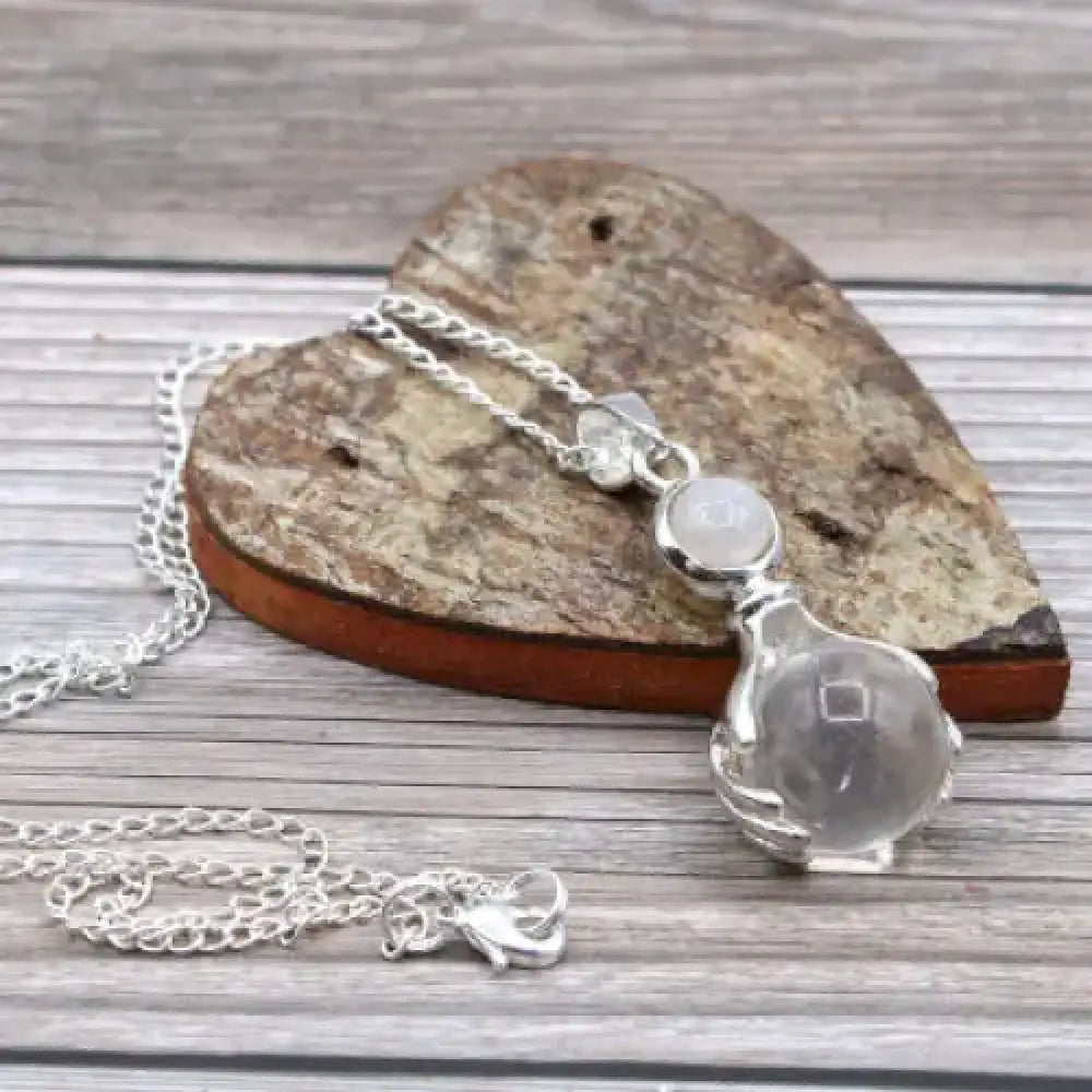 Pendente con Pietra Semipreziosa Mani Guaritrici - Quarzo - Indian Gemstone Pendant Jewellery