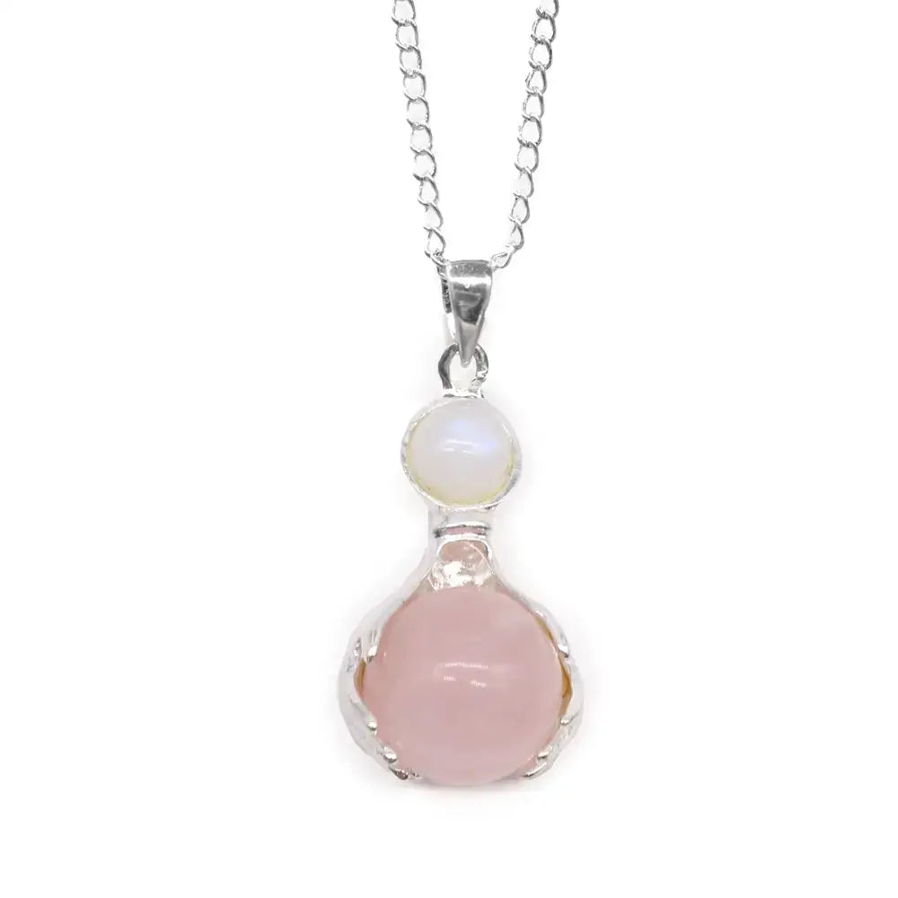Pendente con Pietra Semipreziosa Mani Guaritrici - Quarzo - Indian Gemstone Pendant Jewellery