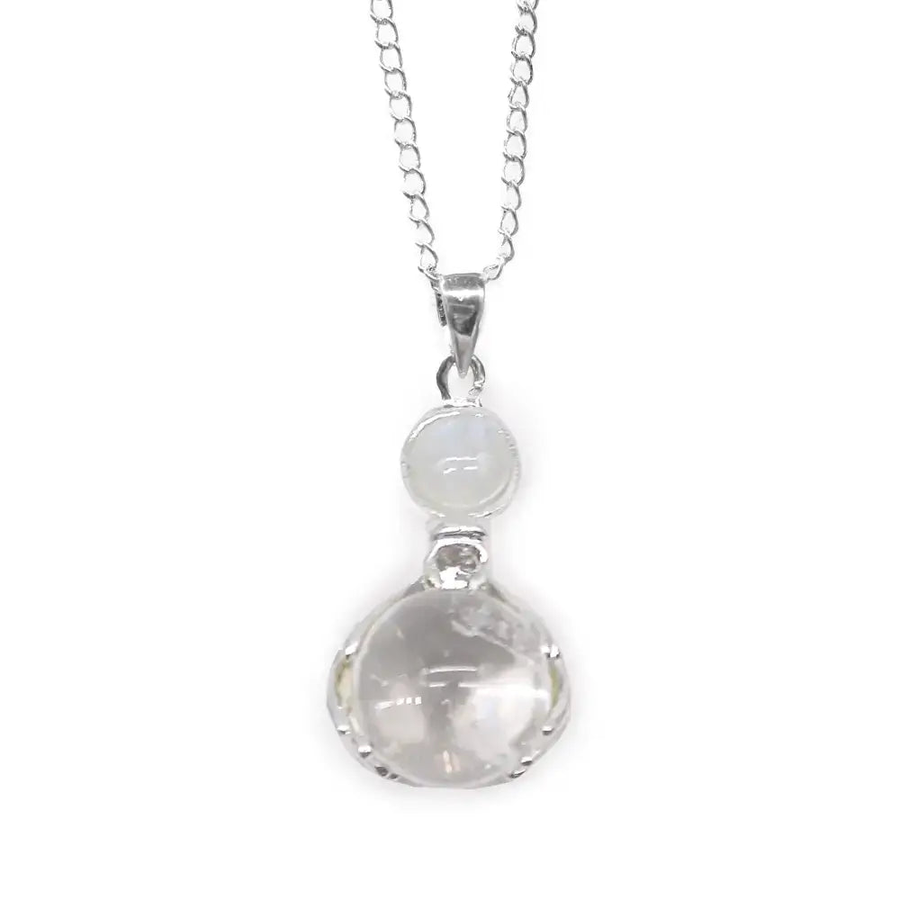Pendente con Pietra Semipreziosa Mani Guaritrici - Quarzo - Indian Gemstone Pendant Jewellery