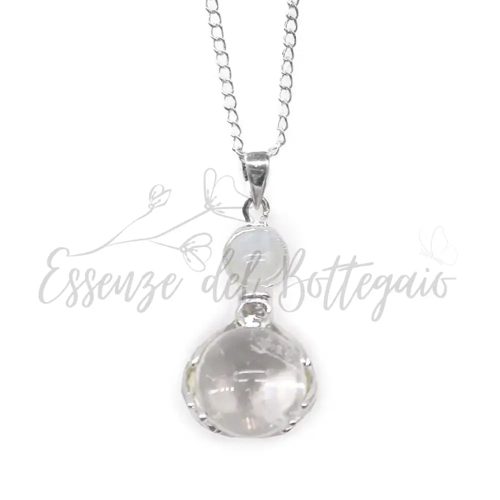 Pendente con Pietra Semipreziosa Mani Guaritrici - Quarzo - Indian Gemstone Pendant Jewellery