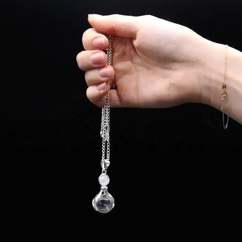 Pendente con Pietra Semipreziosa Mani Guaritrici - Quarzo - Indian Gemstone Pendant Jewellery
