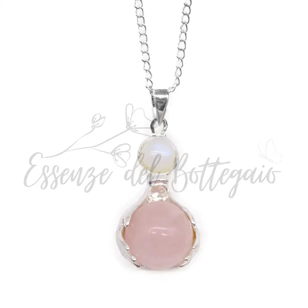 Pendente con Pietra Semipreziosa Mani Guaritrici - Quarzo - Indian Gemstone Pendant Jewellery