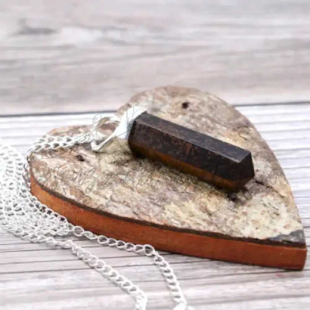 Pendente con Pietra Semipreziosa - Occhio di Tigre - Indian Gemstone Pendant Jewellery