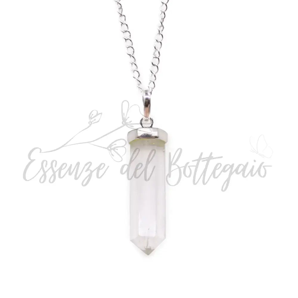 Pendente con Pietra Semipreziosa - Quarzo di Rocca - Indian Gemstone Pendant Jewellery