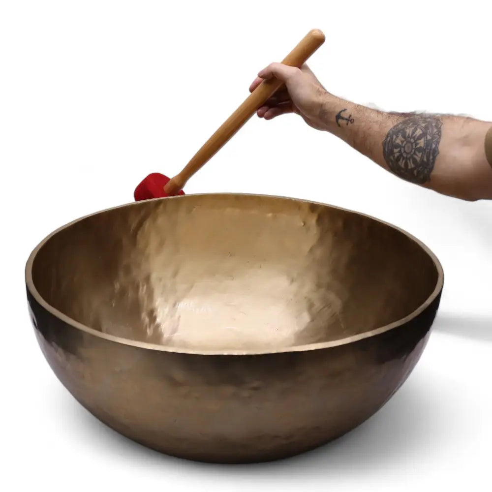 Plain - Huge Vibrational Feet Standing Bowl - 50x20cm - Tibetan Singing Bowls