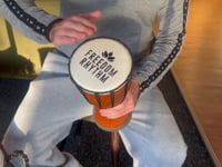 Tamburo Djembe - Ritmo della Libertà (Suono Acuto) - 30 cm