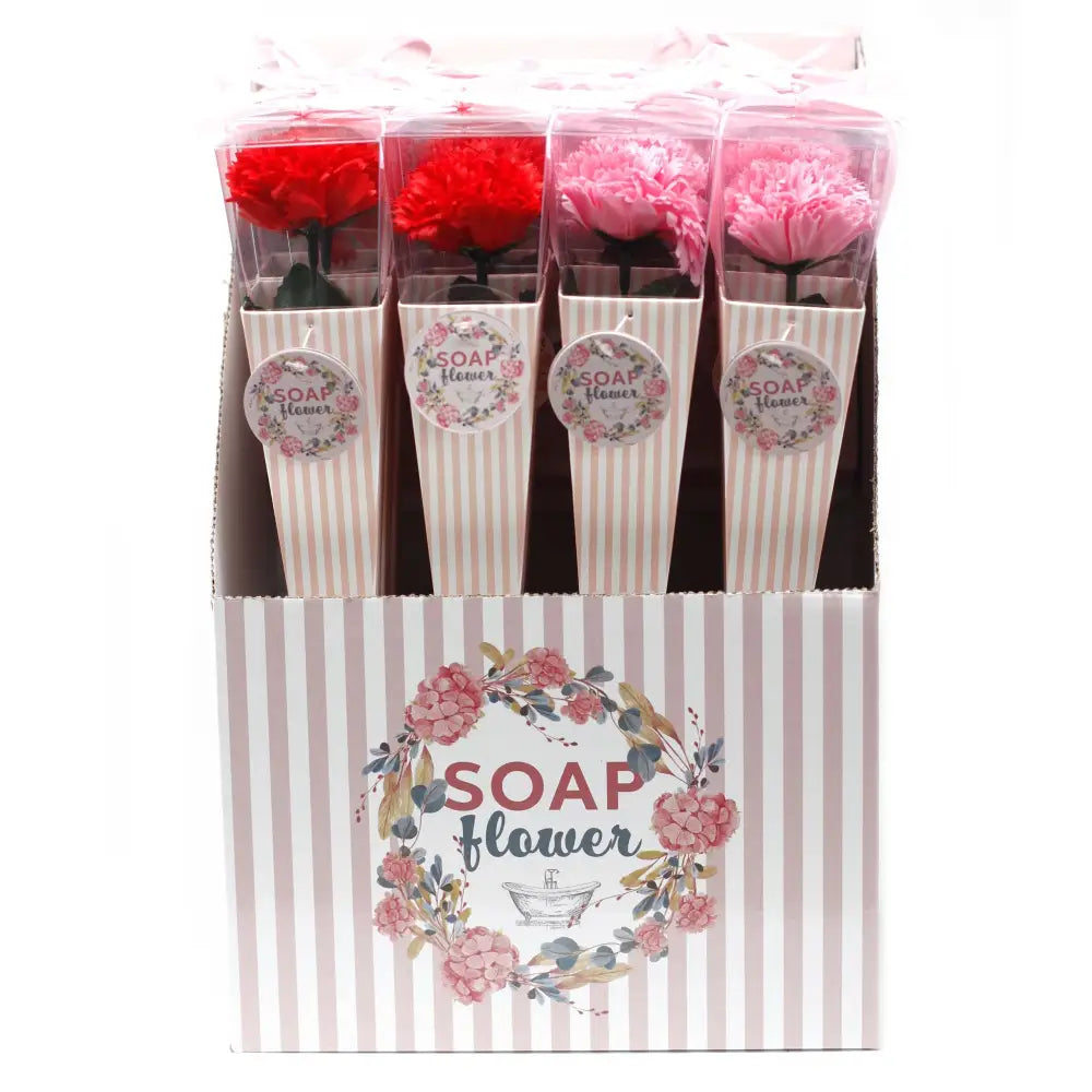 Fiori di sapone - Bouquet con garofano piccolo - Ready to Retail Soap Flowers