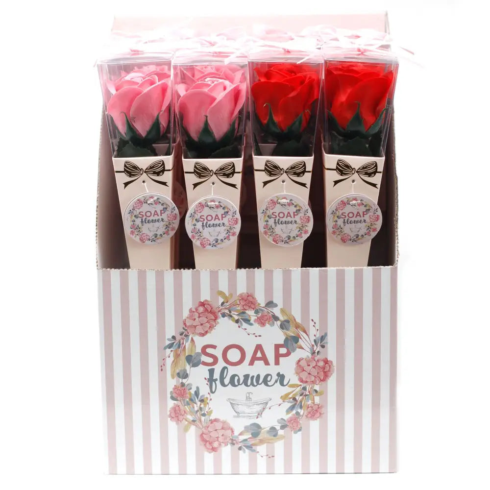 Fiori di sapone - Bouquet con rosa piccola - Ready to Retail Soap Flowers