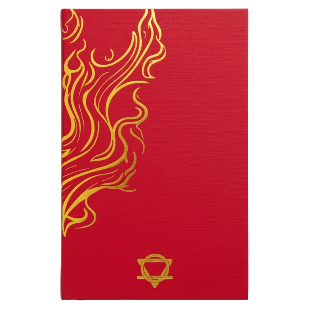 Red Wellness Journal - 120 pages - Golden Mandala and Lotus - Wellness & Gratitude Notebooks