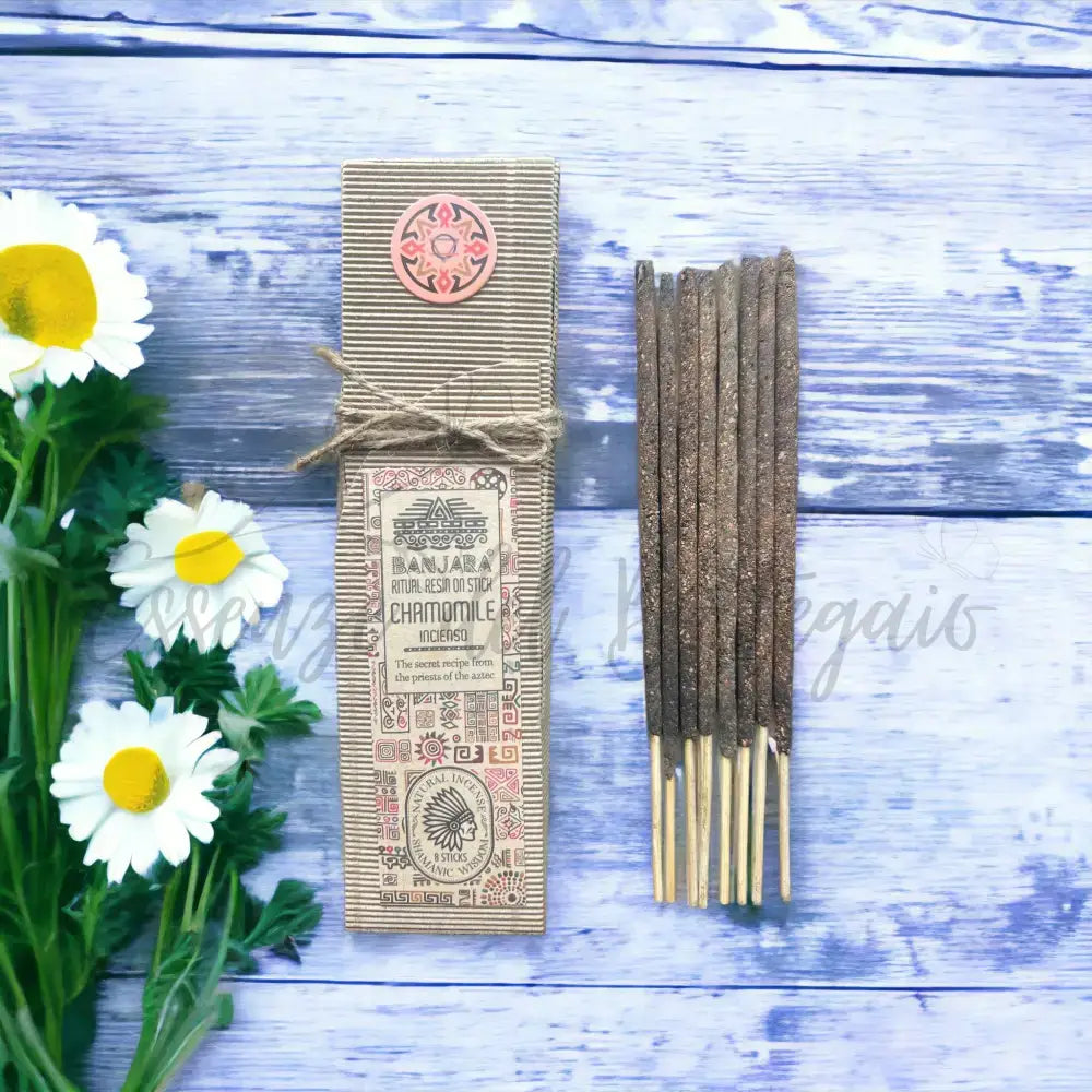 Resina rituale su bastoncino - camomilla - Ritual Resins on Stick