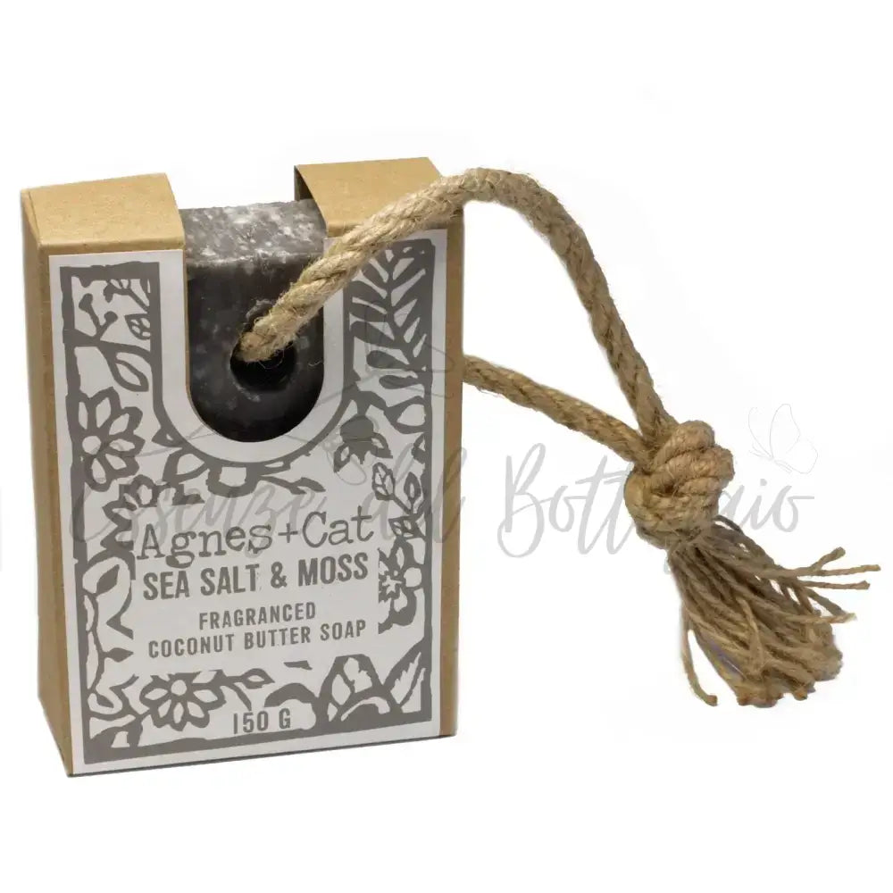 Sapone in corda - Sale marino e muschio - Sapone in corda