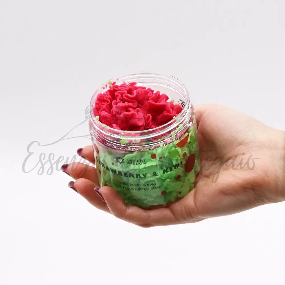 Sapone montato - fragola e kiwi 120 gr - Whipped Soap