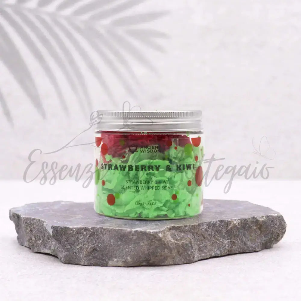 Sapone montato - fragola e kiwi 120 gr - Whipped Soap