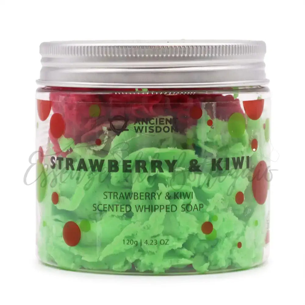 Sapone montato - fragola e kiwi 120 gr - Whipped Soap