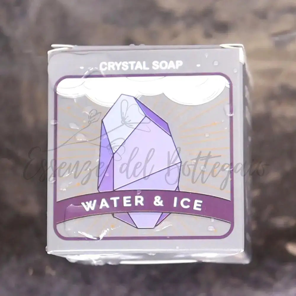 Sapone con pietra preziosa - acqua - Crystal Elemental Soap