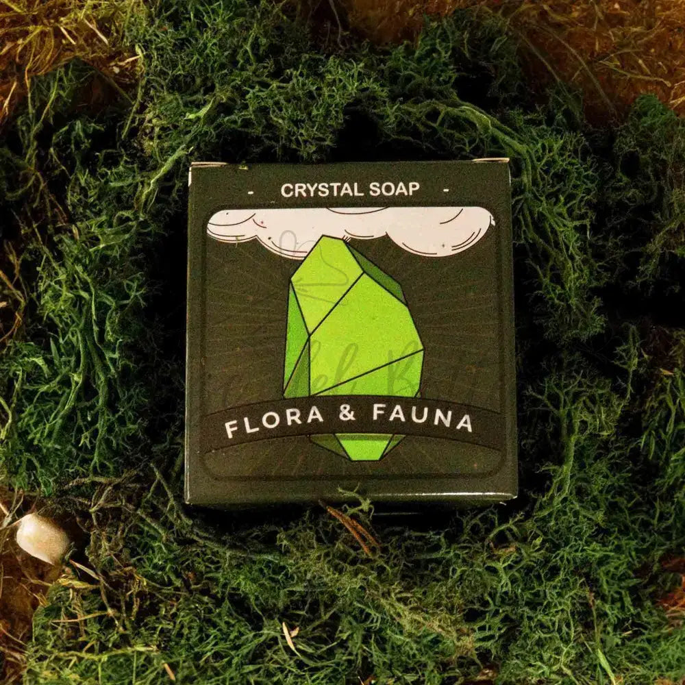 Sapone con pietra preziosa - terra - Crystal Elemental Soap