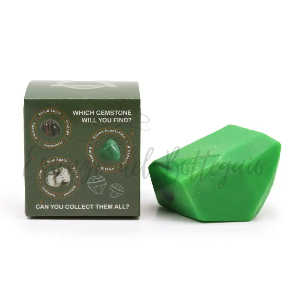 Sapone con pietra preziosa - terra - Crystal Elemental Soap