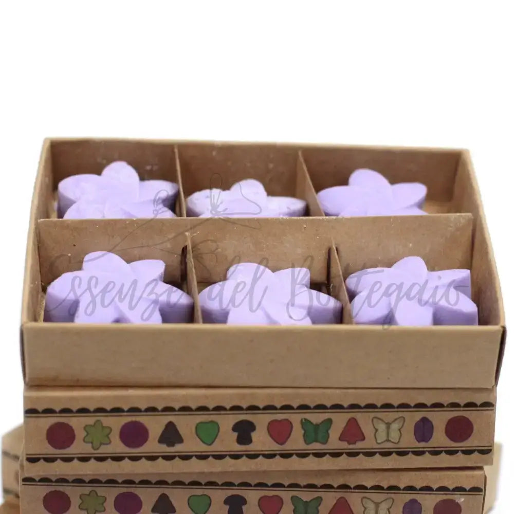 Scatola da 6 Cere da Sciogliere - Campi di Lavanda - Natural Soy Wax Melts