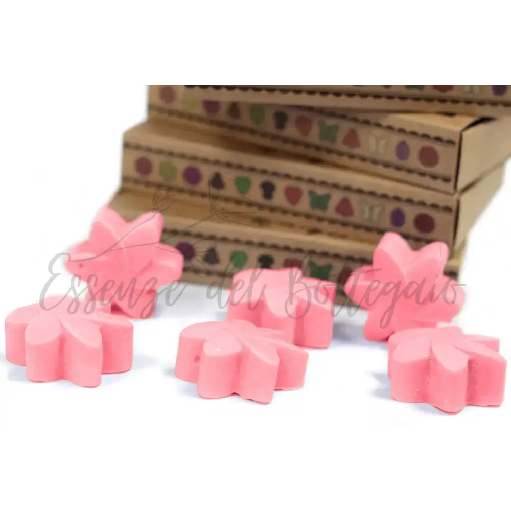 Scatola da 6 Cere da Sciogliere - Rosa - Natural Soy Wax Melts
