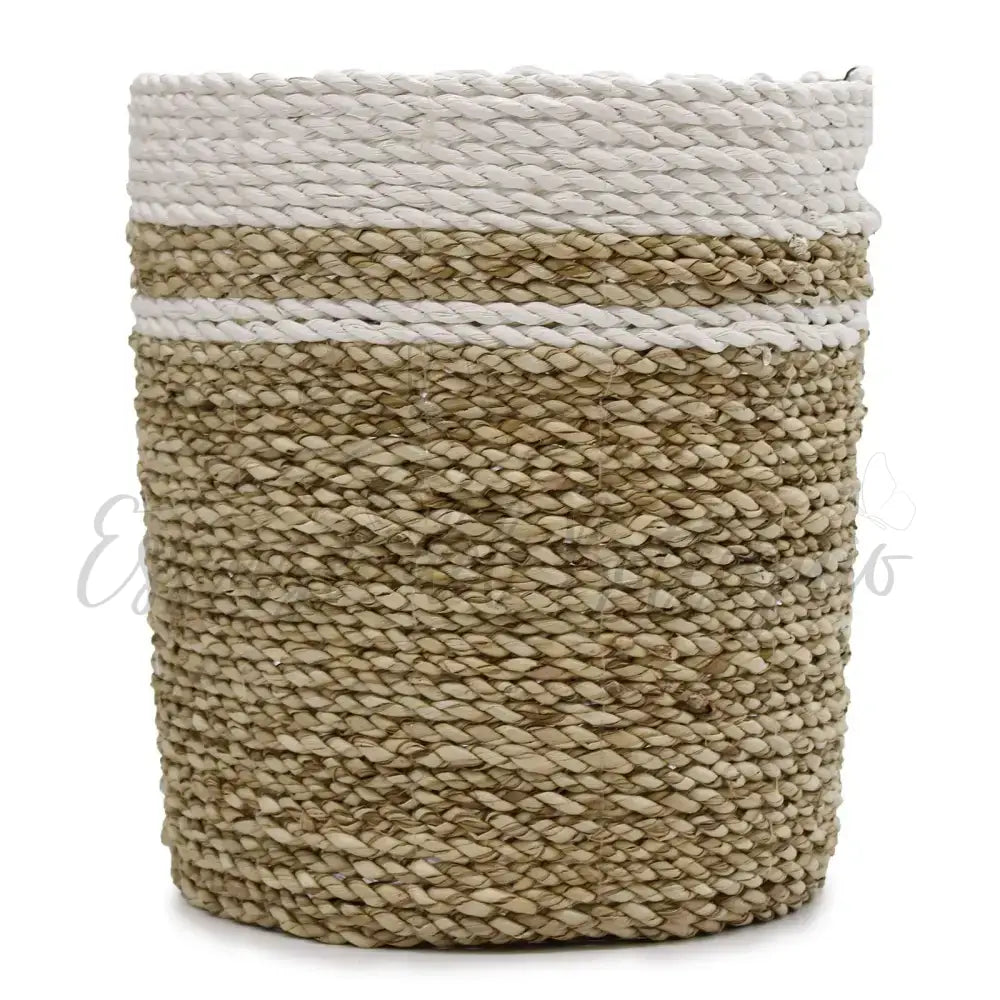 Set 2 Vasi e 2 Cestini - Alghe Marine - Seagrass Vase & Bins Set