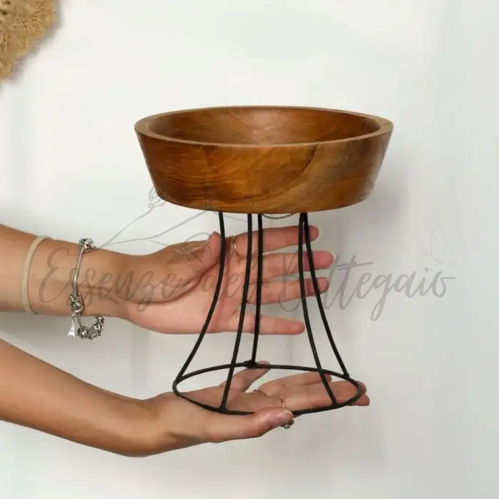 Set di 3 Ciotole in Legno Teak - Rialzate - Teak Wood Bowls