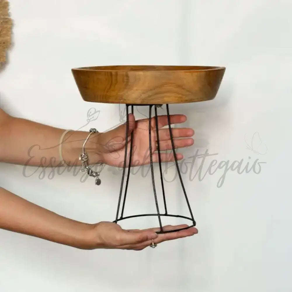 Set di 3 Ciotole in Legno Teak - Rialzate - Teak Wood Bowls