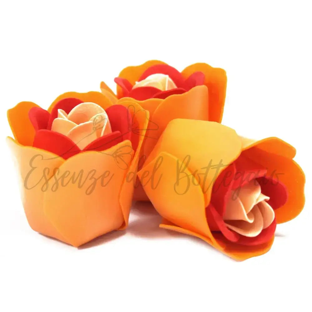 Set di 3 Fiori di Sapone - Rose Pesca - Luxury Soap Flowers