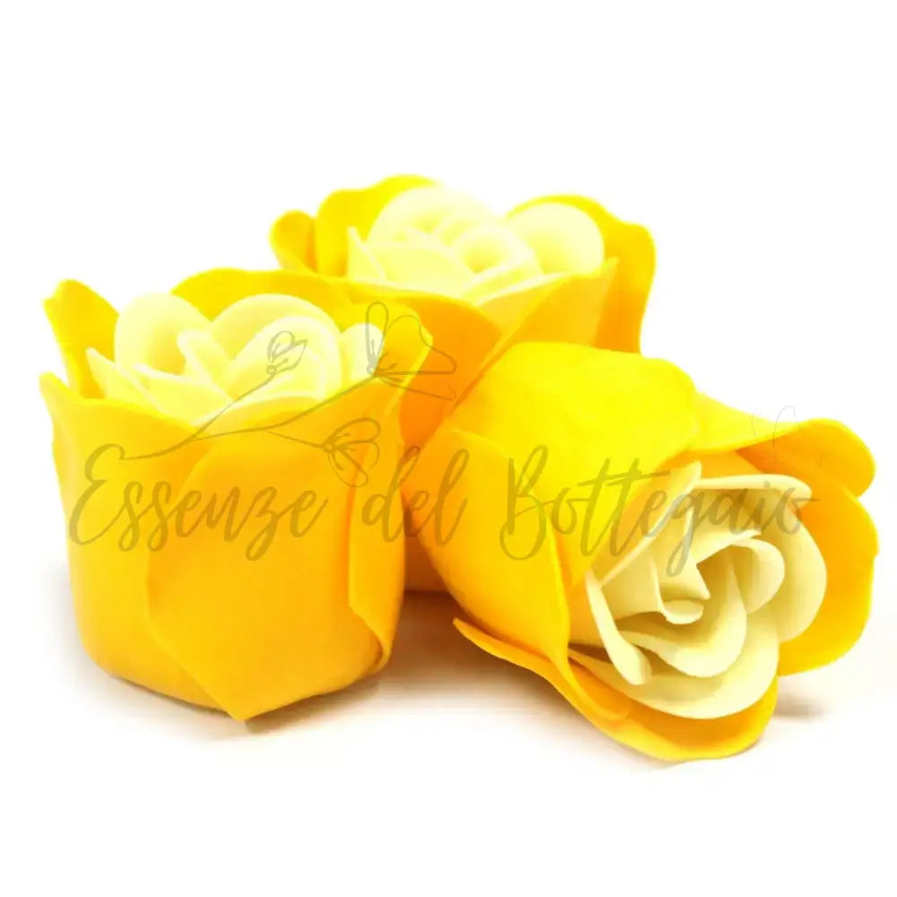 Set di 3 Fiori di Sapone - Rose di Primavera - Luxury Soap Flowers