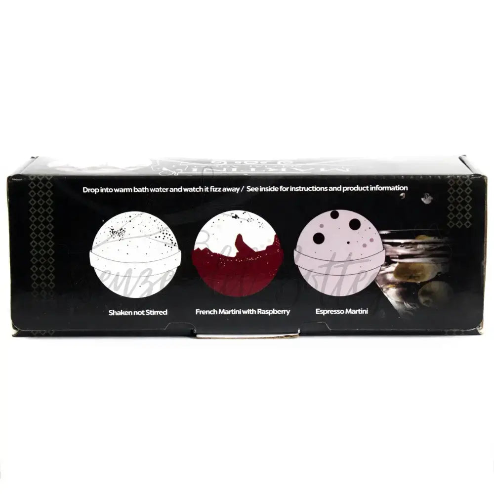 Set di 3 Frizzanti - Martini - Cocktail Bath Bombs
