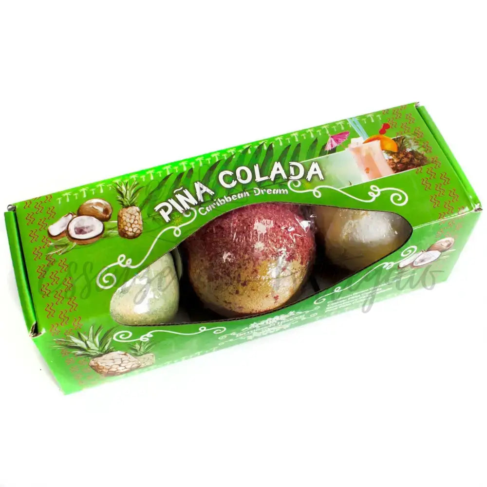 Set di 3 Frizzanti - Piña Colada - Cocktail Bath Bombs