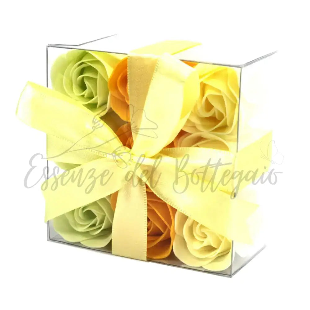 Set di 9 fiori di sapone - Rose primaverili - Luxury Soap Flowers