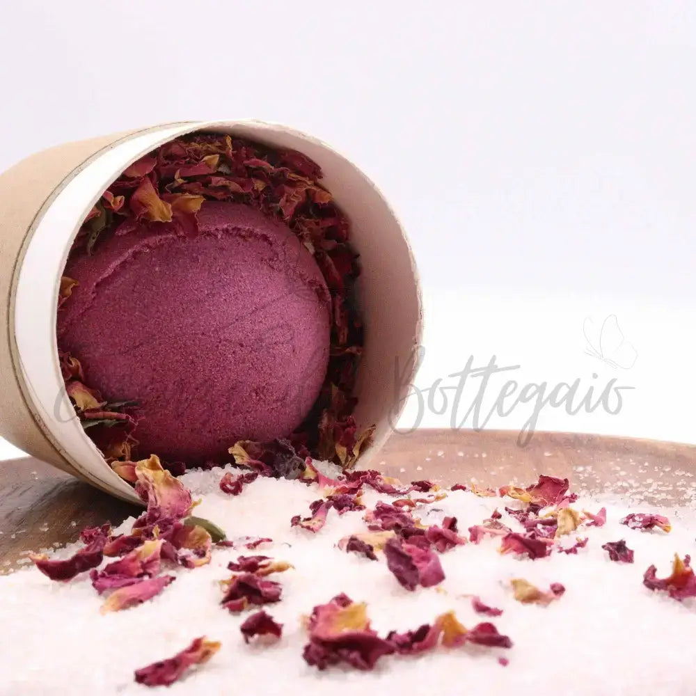 Set di Frizzanti da Bagno - Fuga di Cupido - Aromatherapy Set: Bath Bomb Himalayan Baths Salt and Flowers