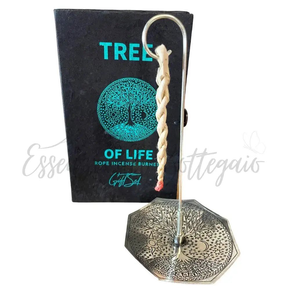 Set Incensi a Corda e Supporto - Albero della Vita - Rope Incense Set with Holder