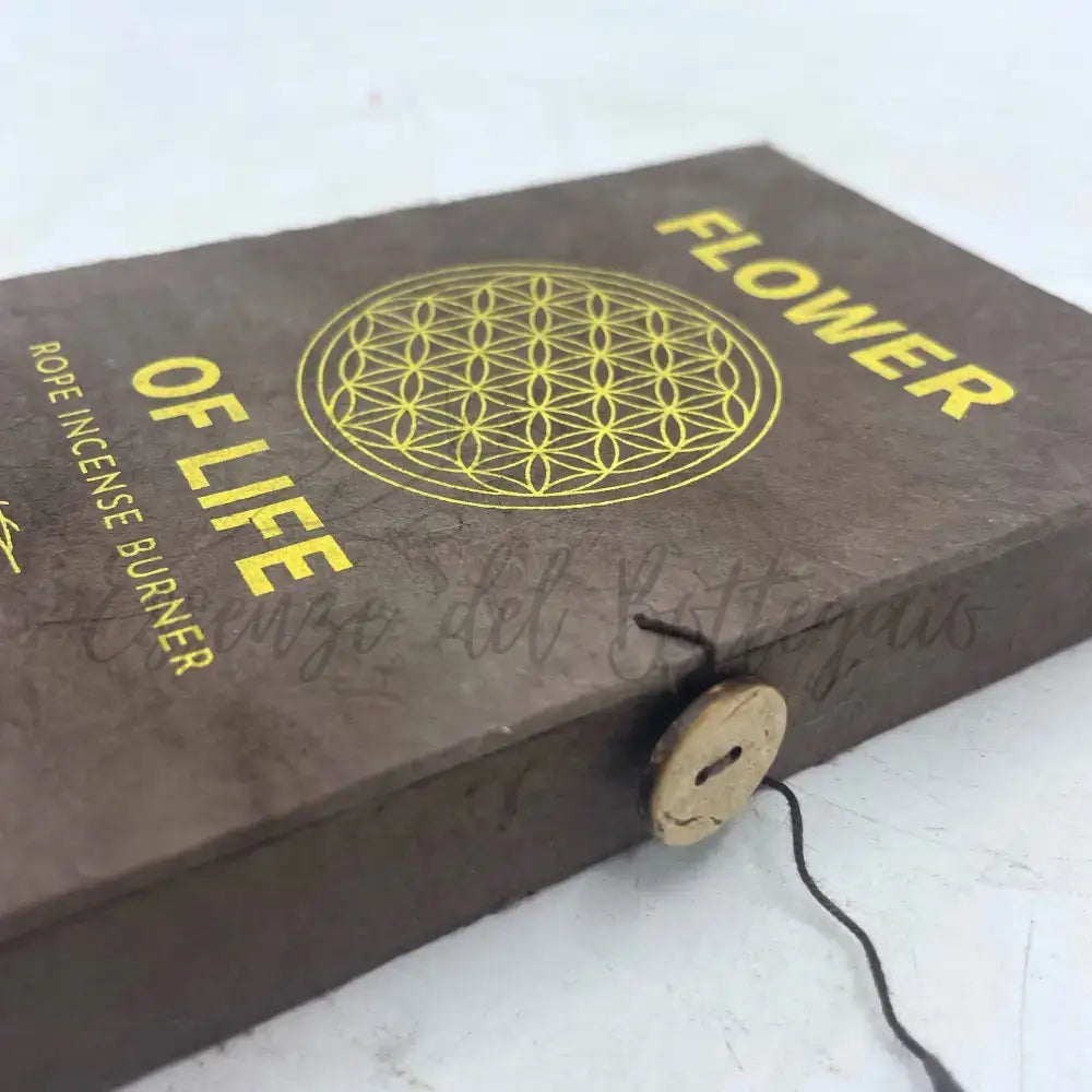 Set Incensi a Corda e Supporto - Fiore della Vita - Rope Incense Set with Holder