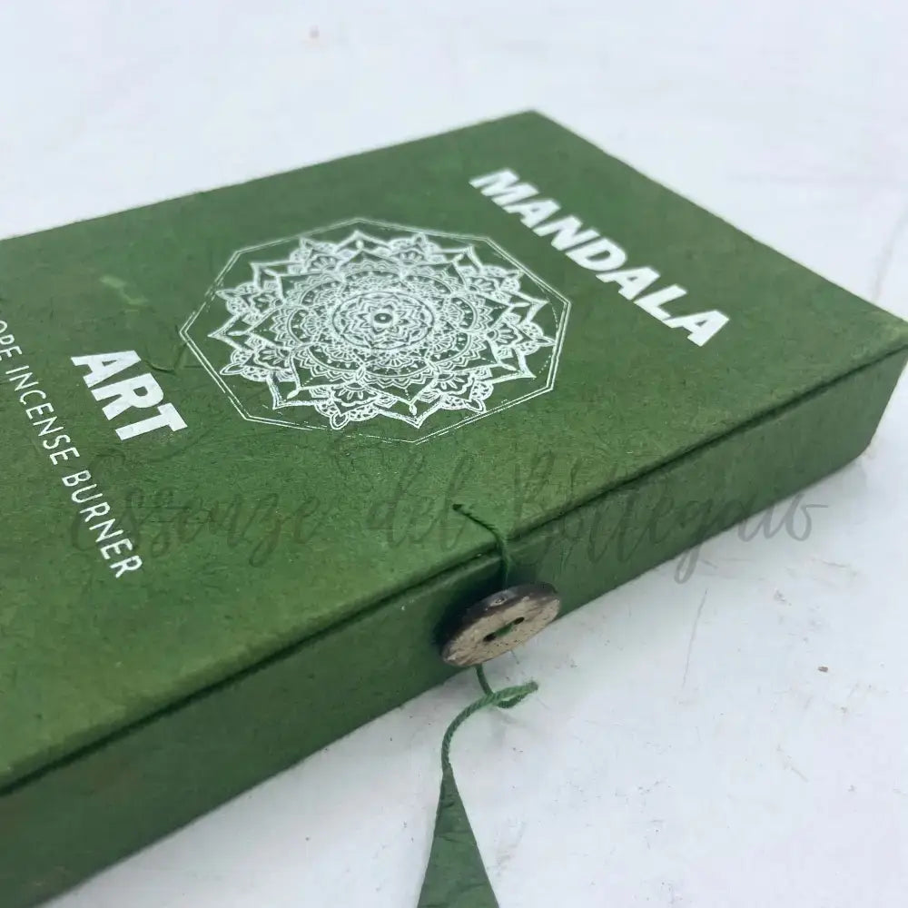 Set Incensi a Corda e Supporto - Mandala Fiore - Rope Incense Set with Holder