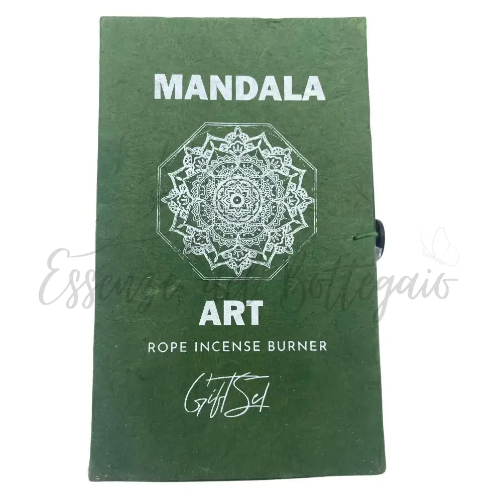 Set Incensi a Corda e Supporto - Mandala Fiore - Rope Incense Set with Holder