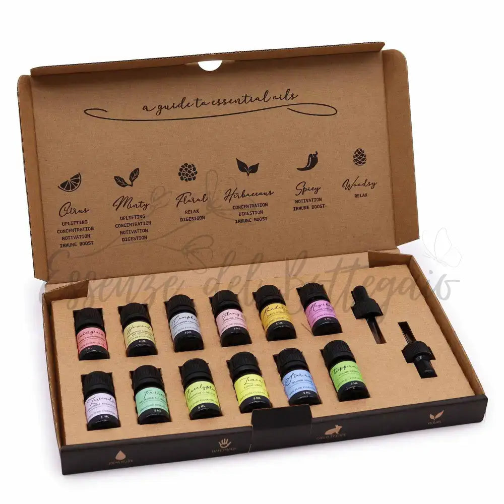 Set Oli Essenziali - Starter Pack - Aromatherapy Essential Oil Set - Starter Pack