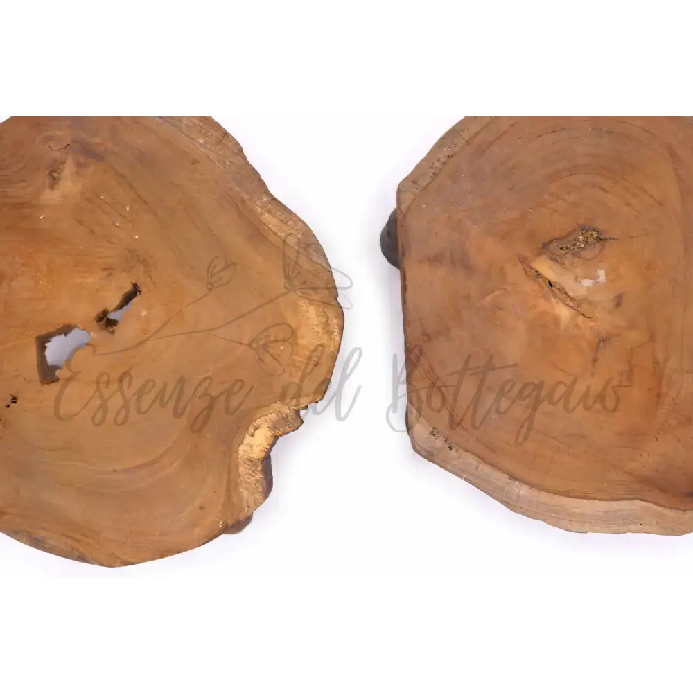 Sgabelli Alti in Legno Teak - 27x20cm - Natural Teak Display