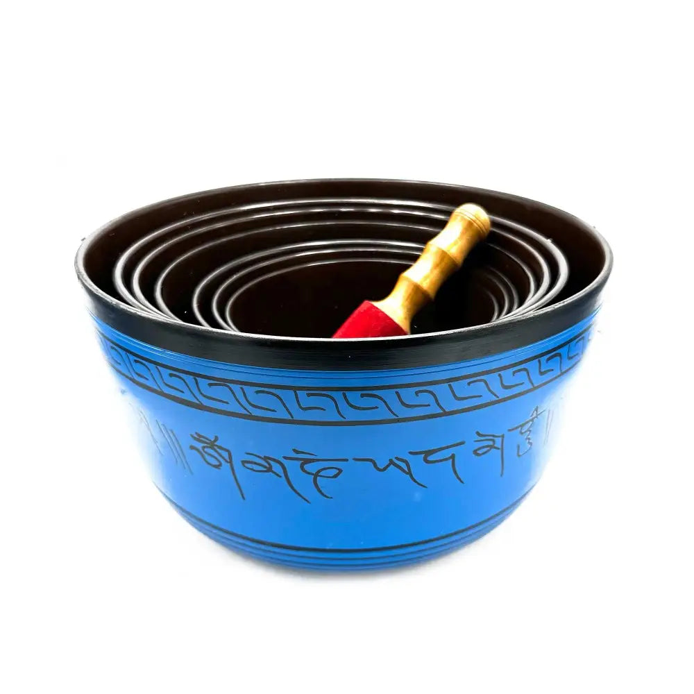 Small Chakra Set of Seven Singing Bowls (14-22cm) - Tibetan Singing Bowls