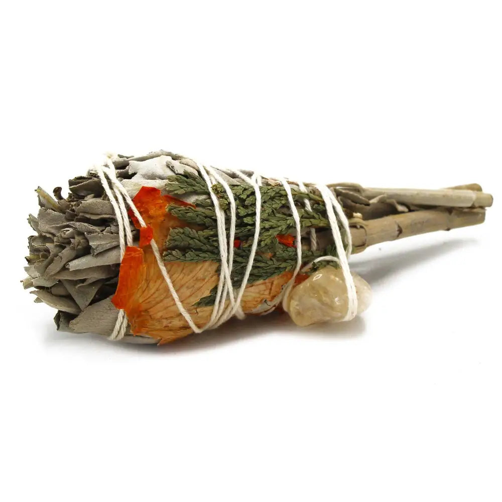 Smudge Stick Torcia- Pulizia Energetica (citrino) 10cm - Smudge Sticks
