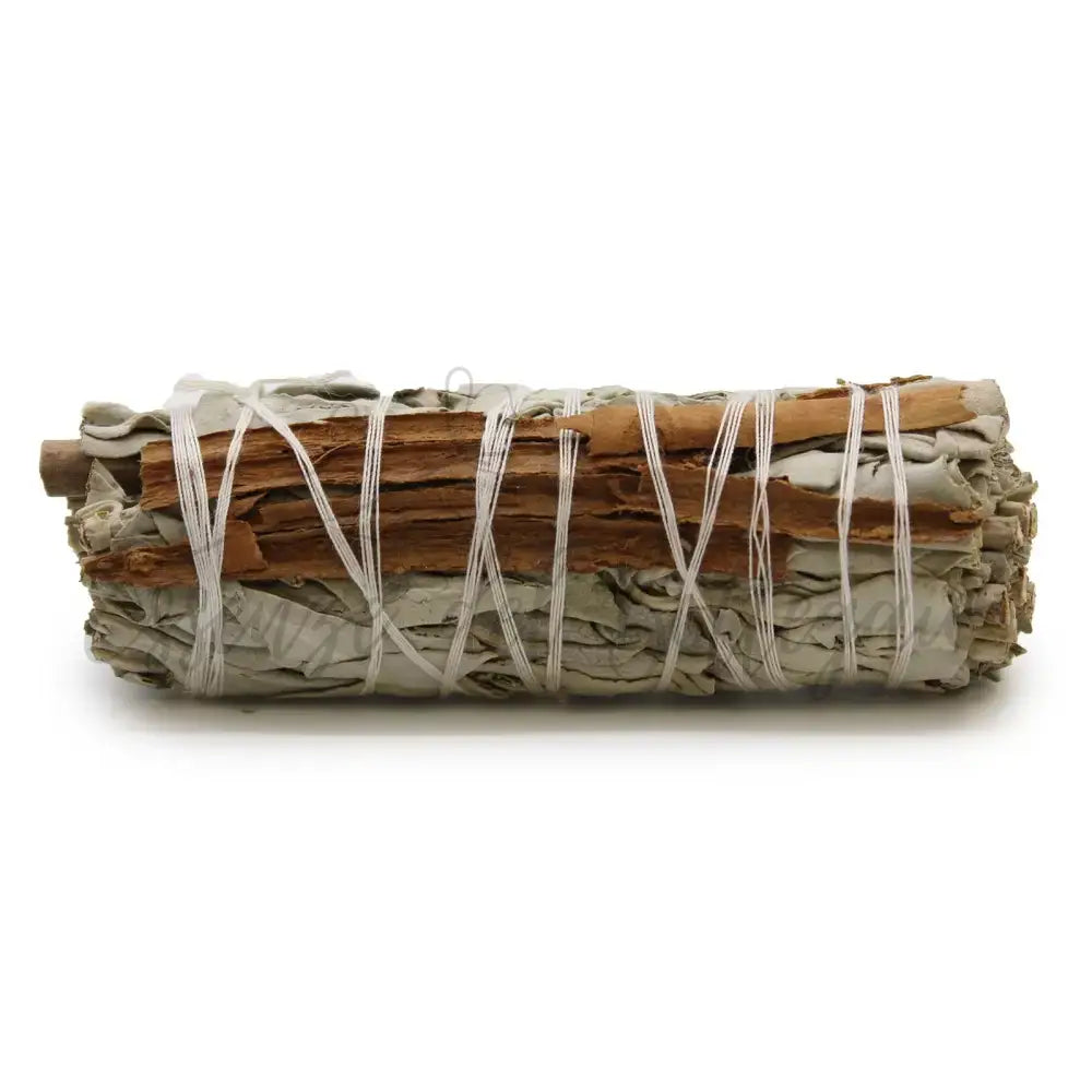 Smudge Stick - Salvia Bianca e Cannella 10cm - Smudge Sticks - individually wrapped